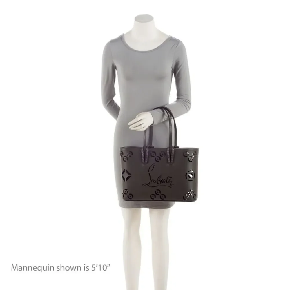 Christian Louboutin Gray Laser-Cut Tote